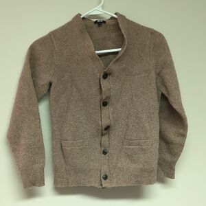 Uniqlo Brown Knit Button-down Shirt